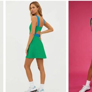 BeachRiot Miriam Dress Garden Green Waffle NWT